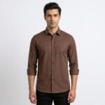 Premium Fabric Coffee Color Shirt For Men