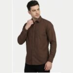 Premium Fabric Coffee Color Shirt For Men