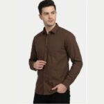 Premium Fabric Coffee Color Shirt For Men