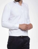 Premium Fabric White Shirt For Men - Image 3