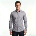 Premium Fabric Grey Shirt For Men