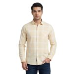 Premium Fabric Yrllow Checked Shirt For Men