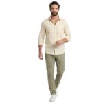 Premium Fabric Yrllow Checked Shirt For Men - Image 6