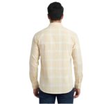 Premium Fabric Yrllow Checked Shirt For Men - Image 2